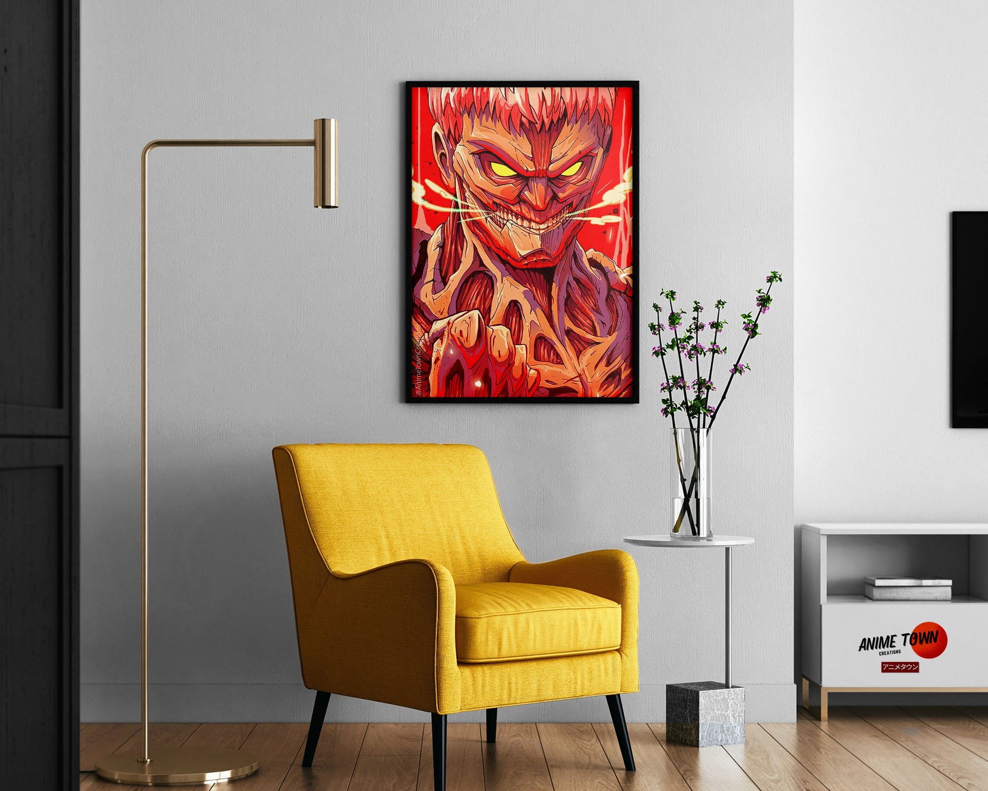 Anime Town Creations Poster Attack on Titan Armored Titan 11" x 17" Home Goods - Anime Attack on Titan Poster