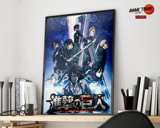 Anime Town Creations Poster Attack on Titan The Final Season 5" x 7" Home Goods - Anime Attack on Titan Poster