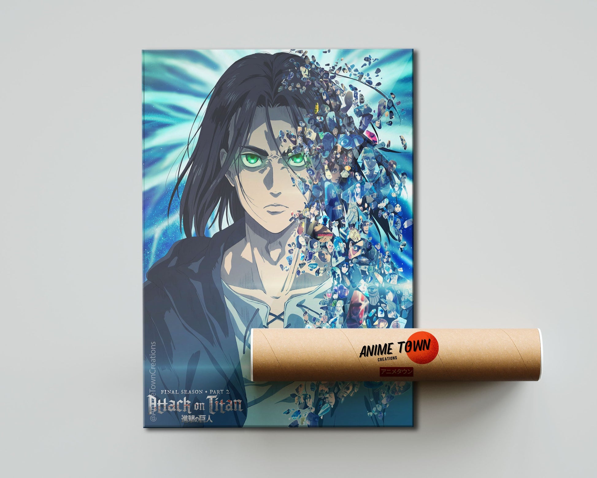 Anime Town Creations Poster Attack on Titan The Final Season Part 2 5" x 7" Home Goods - Anime Attack on Titan Poster
