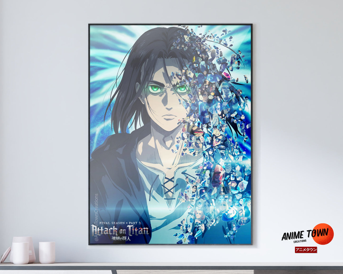 Anime Town Creations Poster Attack on Titan The Final Season Part 2 5" x 7" Home Goods - Anime Attack on Titan Poster