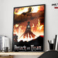 Anime Town Creations Poster Attack on Titan Wall 11" x 17" Home Goods - Anime Attack on Titan Poster