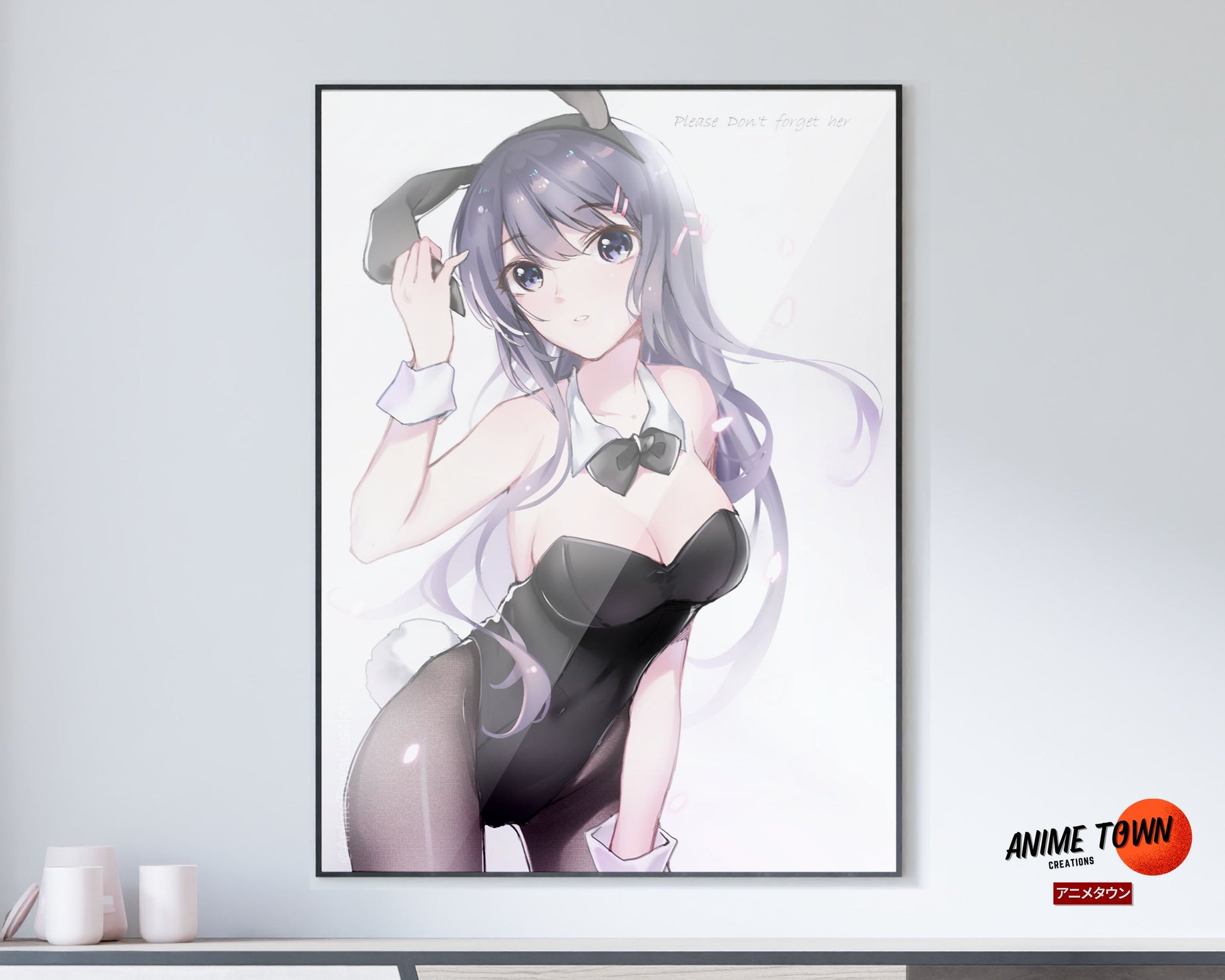 Anime Town Creations Poster Bunny Girl Senpai Please Don't Forget Me 5" x 7" Home Goods - Anime Rascal Does Not Dream of Bunny Girl Senpai Poster