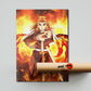 Anime Town Creations Poster Demon Slayer Rengoku Flame Breathing 5" x 7" Home Goods - Anime Demon Slayer Poster