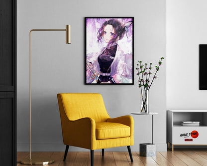 Anime Town Creations Poster Demon Slayer Shinobu Kocho Insect Breathing 11" x 17" Home Goods - Anime Demon Slayer Poster