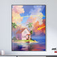 Anime Town Creations Poster Dragon Ball Kame House 5" x 7" Home Goods - Anime Dragon Ball Poster