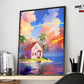 Anime Town Creations Poster Dragon Ball Kame House 11" x 17" Home Goods - Anime Dragon Ball Poster