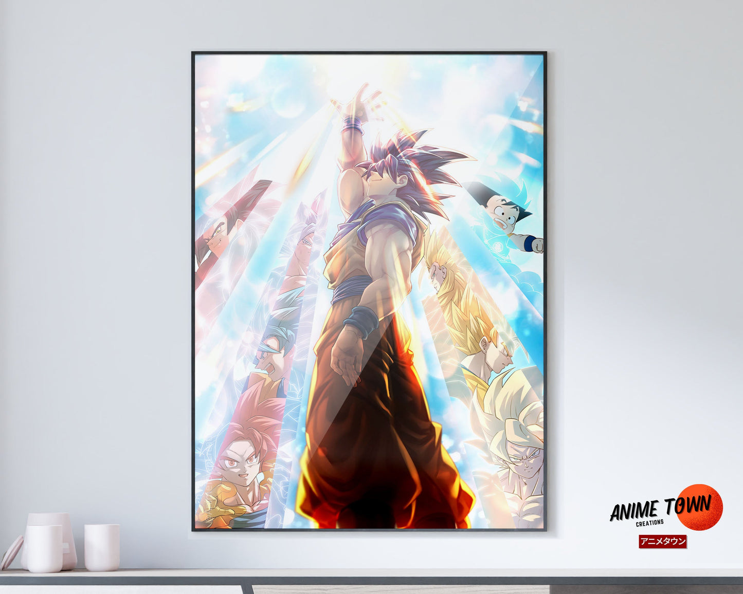 Anime Town Creations Poster Dragon Ball Super Saiyan Light 5" x 7" Home Goods - Anime Dragon Ball Poster