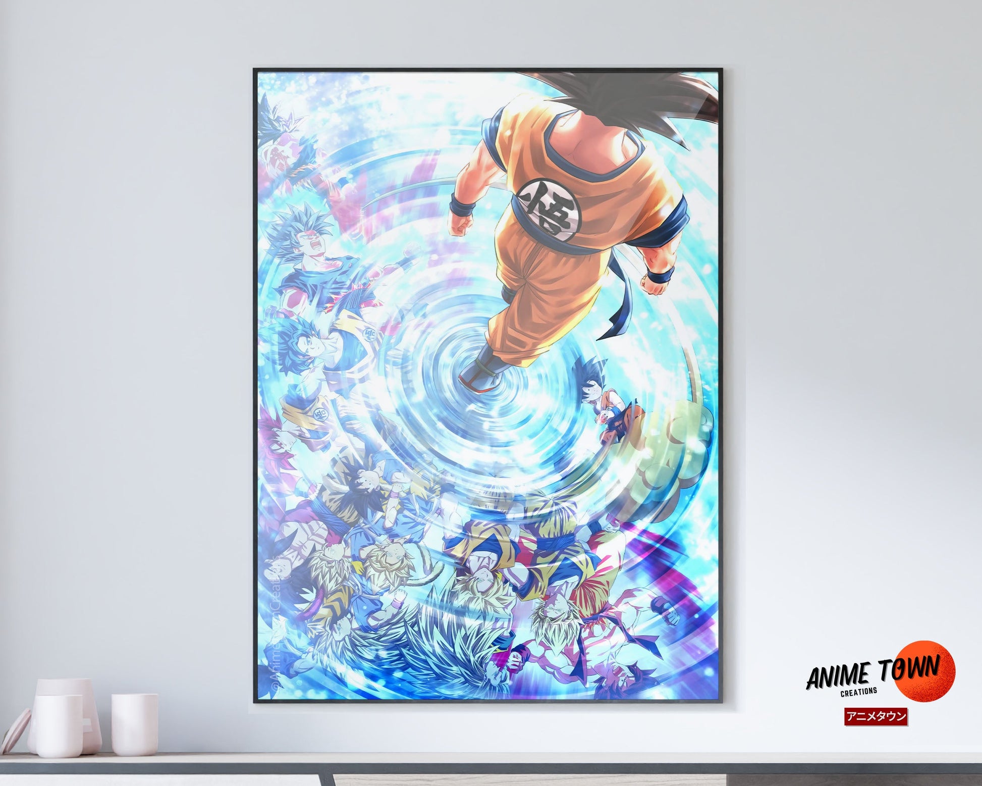 Anime Town Creations Poster Dragon Ball Reflections 5" x 7" Home Goods - Anime Dragon Ball Poster