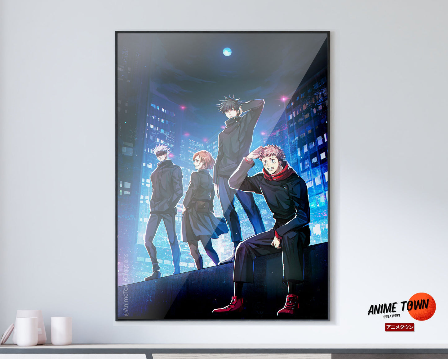 Anime Town Creations Poster Jujutsu Kaisen Gang 5" x 7" Home Goods - Anime Jujutsu Kaisen Poster