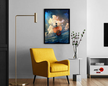 Anime Town Creations Poster One Piece Thousand Sunny 11" x 17" Home Goods - Anime One Piece Poster