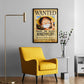 Anime Town Creations Poster One Piece Luffy Wanted Poster 11" x 17" Home Goods - Anime One Piece Poster