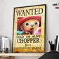 Anime Town Creations Poster One Piece Chopper Wanted Poster 11" x 17" Home Goods - Anime One Piece Poster