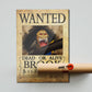 Anime Town Creations Poster One Piece Brook Wanted Poster 5" x 7" Home Goods - Anime One Piece Poster