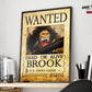 Anime Town Creations Poster One Piece Brook Wanted Poster 11" x 17" Home Goods - Anime One Piece Poster