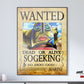 Anime Town Creations Poster One Piece Sogeking Wanted Poster 5" x 7" Home Goods - Anime One Piece Poster