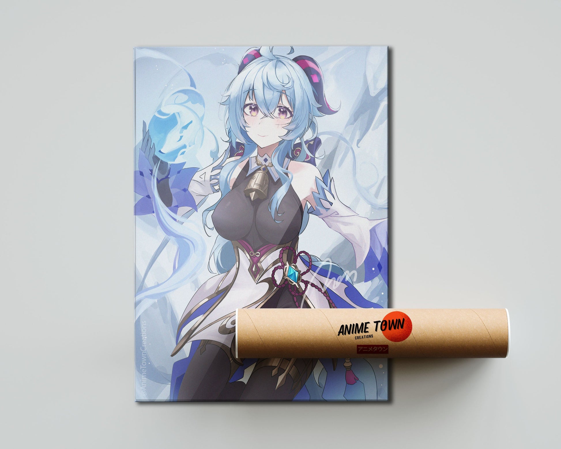 Anime Town Creations Poster Genshin Impact Ganyu 5" x 7" Home Goods - Anime Genshin Impact Poster