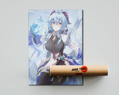 Anime Town Creations Poster Genshin Impact Ganyu 5" x 7" Home Goods - Anime Genshin Impact Poster