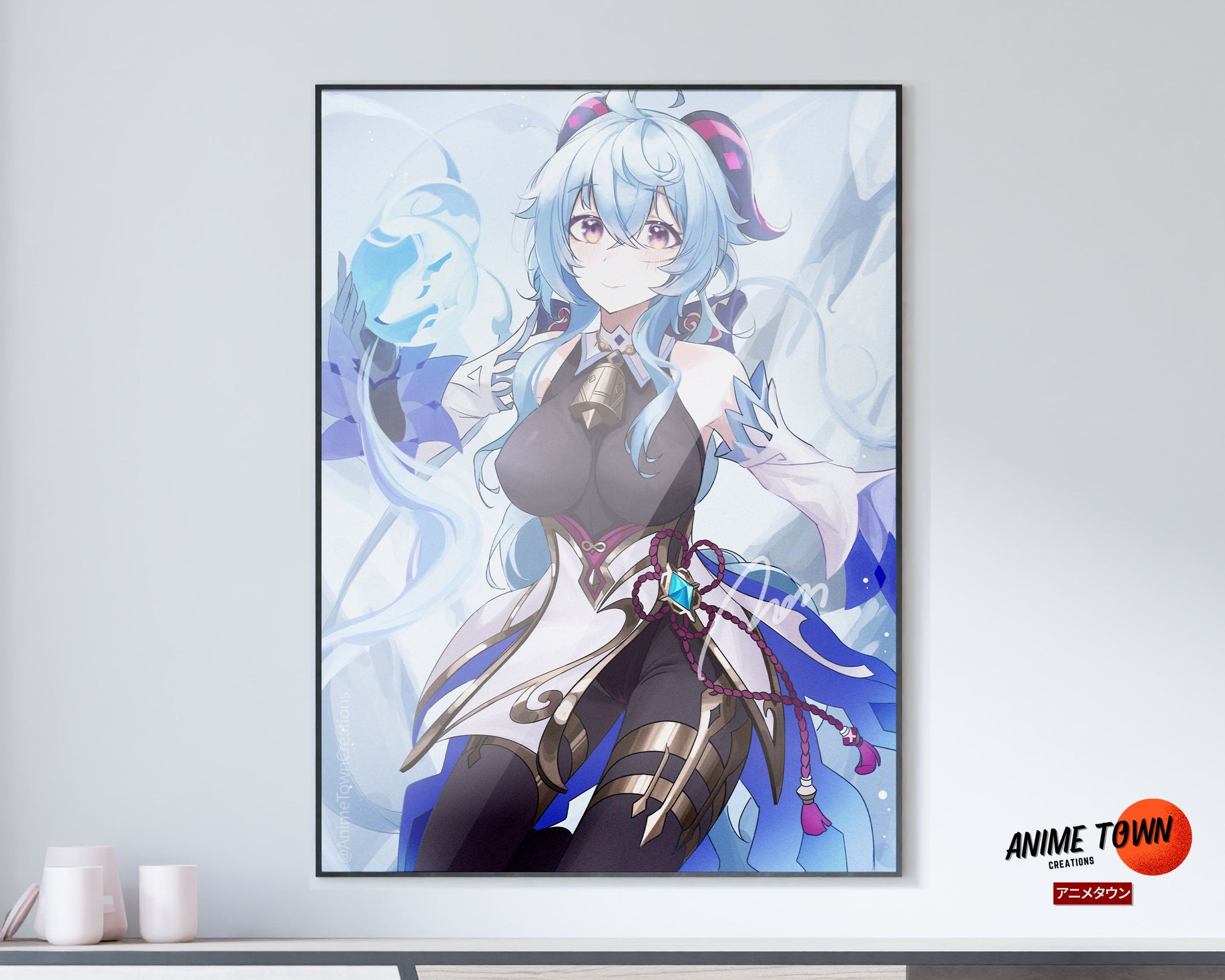 Anime Town Creations Poster Genshin Impact Ganyu 5" x 7" Home Goods - Anime Genshin Impact Poster