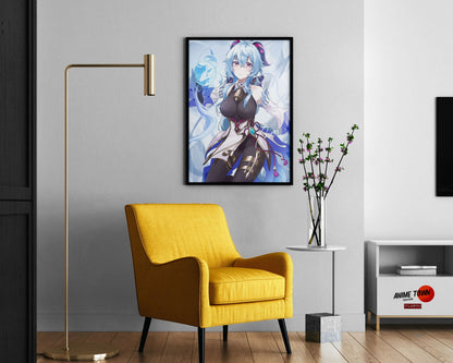 Anime Town Creations Poster Genshin Impact Ganyu 11" x 17" Home Goods - Anime Genshin Impact Poster