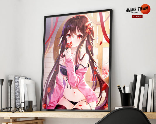 Anime Town Creations Poster Genshin Impact Hu Tao 5" x 7" Home Goods - Anime Genshin Impact Poster