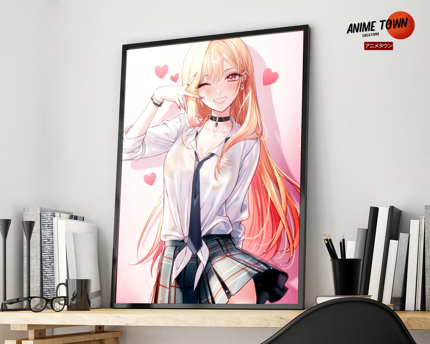 Anime Town Creations Poster My Dress up Darling Marin School Girl 11" x 17" Home Goods - Anime My Dress Up Darling Poster