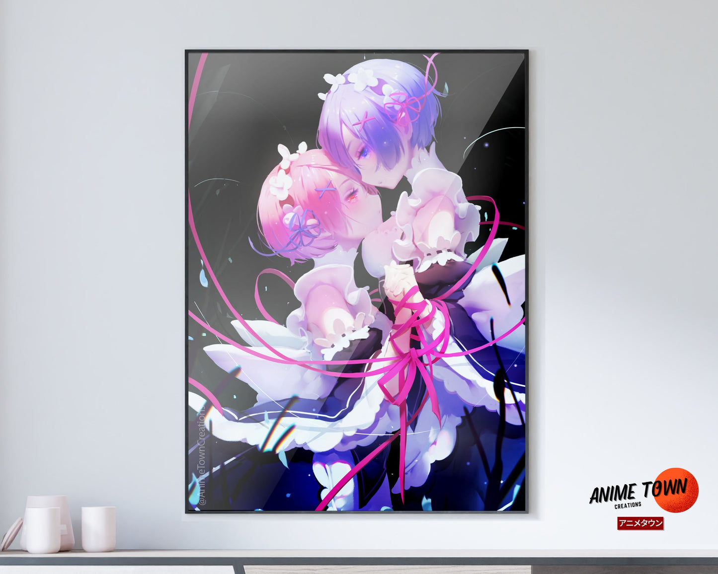 Anime Town Creations Poster Re Zero Kara Hajimeru and Isekai Seikatsu 11" x 17" Home Goods - Anime Re: Zero Poster