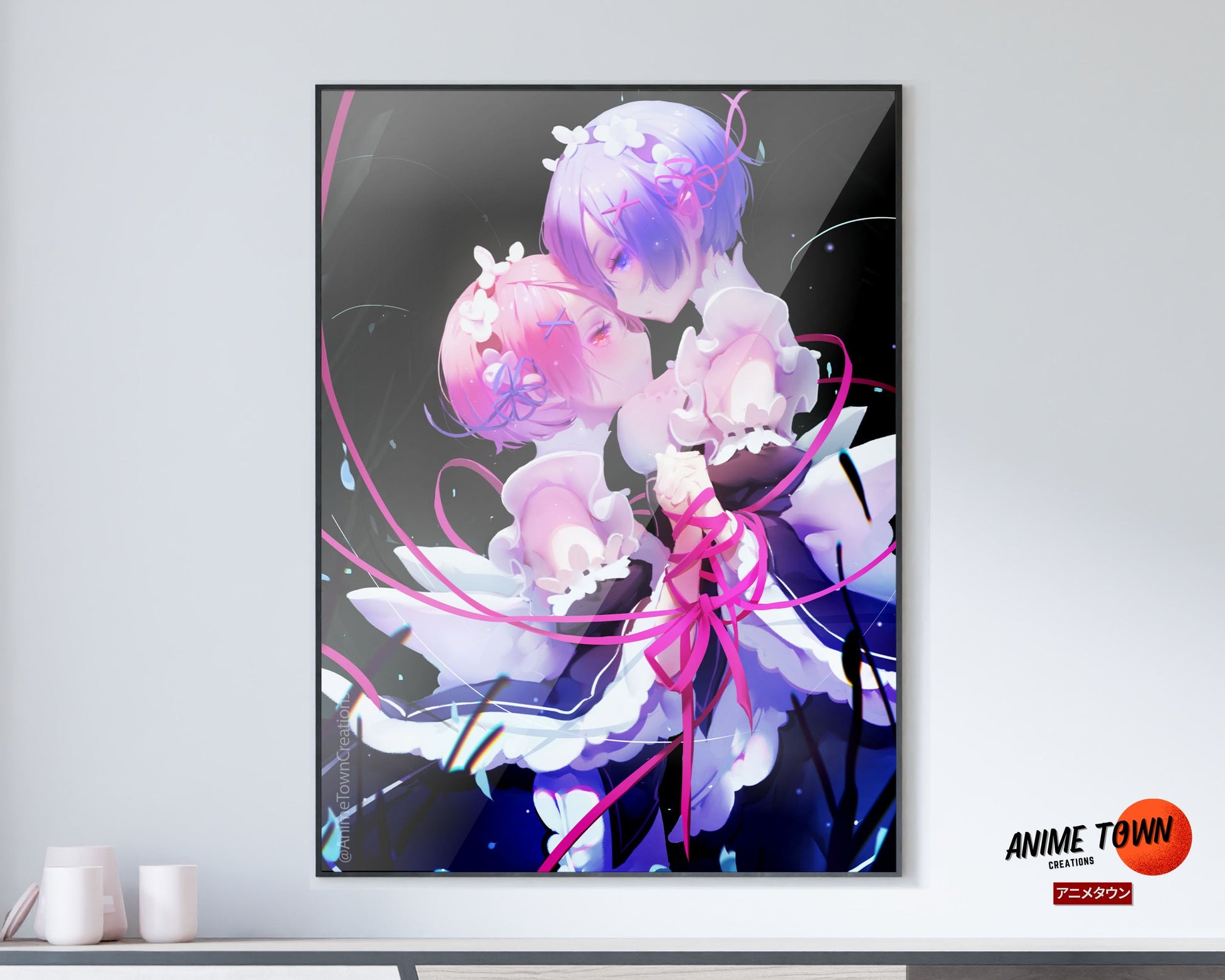 Anime Town Creations Poster Re Zero Kara Hajimeru and Isekai Seikatsu 11" x 17" Home Goods - Anime Re: Zero Poster