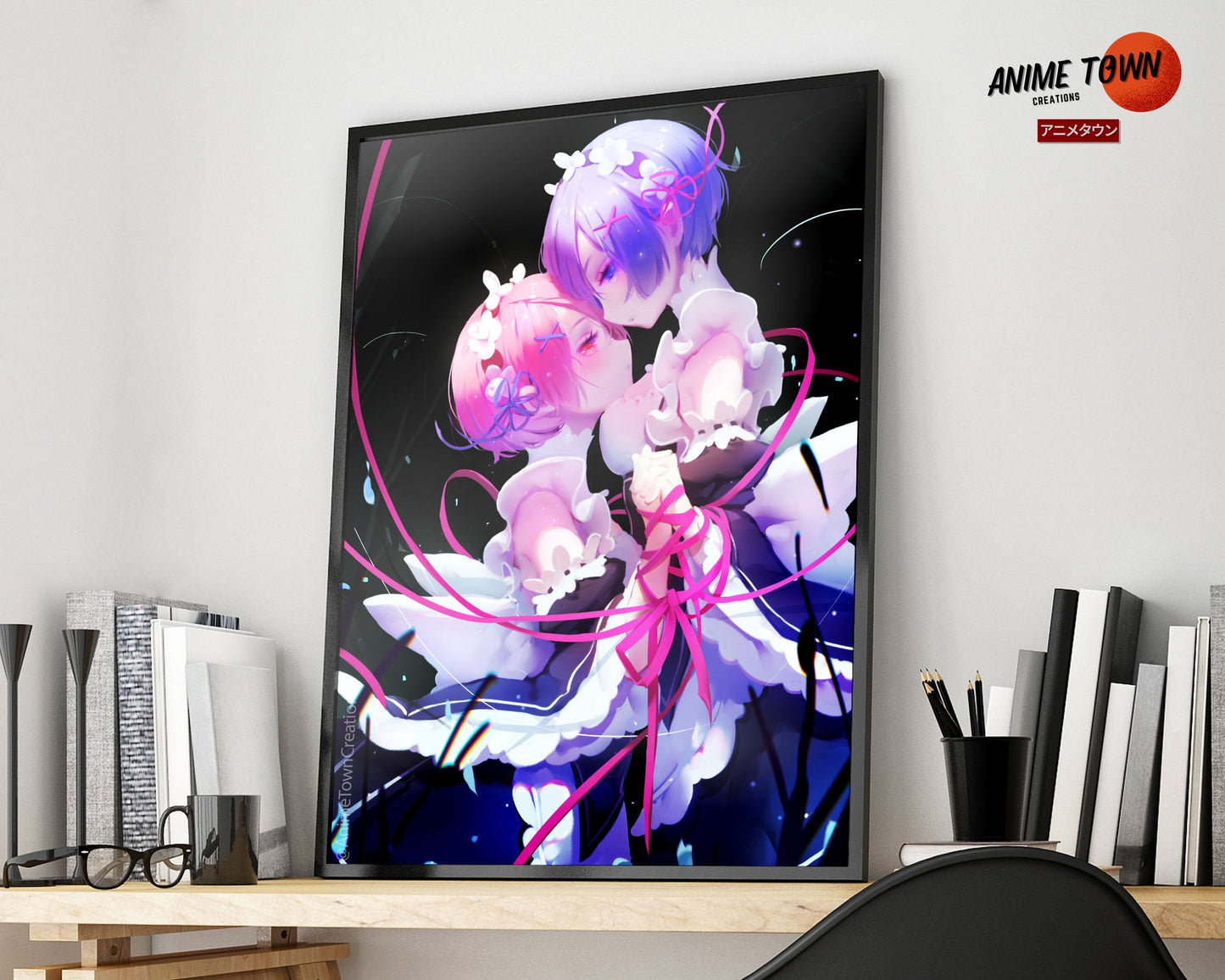 Anime Town Creations Poster Re Zero Kara Hajimeru and Isekai Seikatsu 5" x 7" Home Goods - Anime Re: Zero Poster