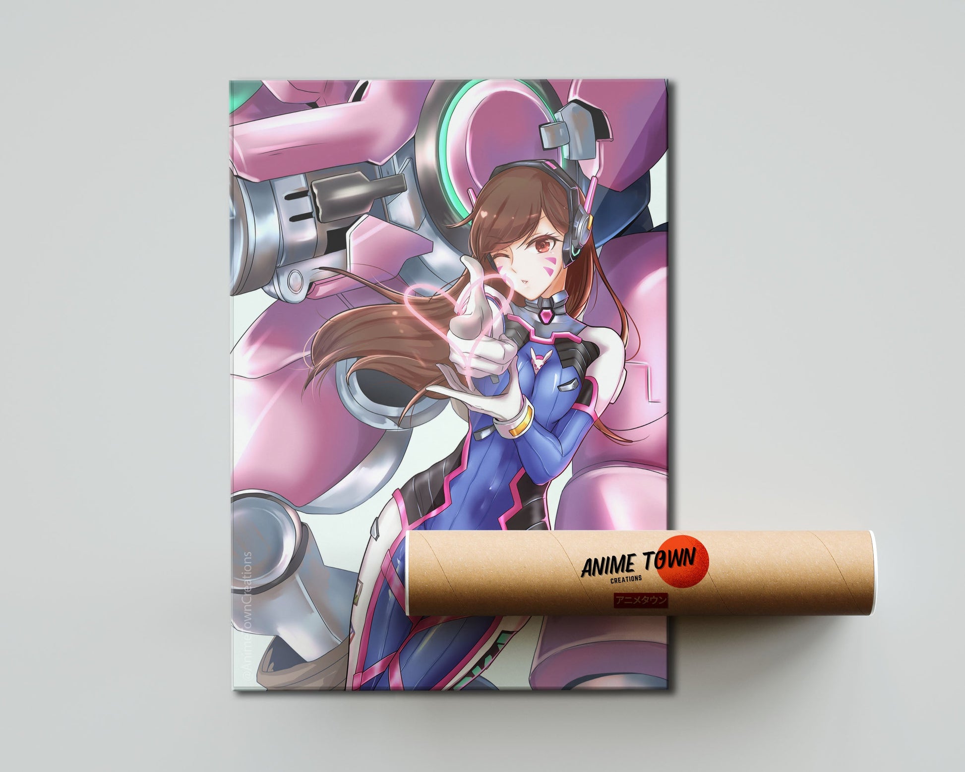 Anime Town Creations Poster Overwatch D.Va 5" x 7" Home Goods - Anime Overwatch Poster