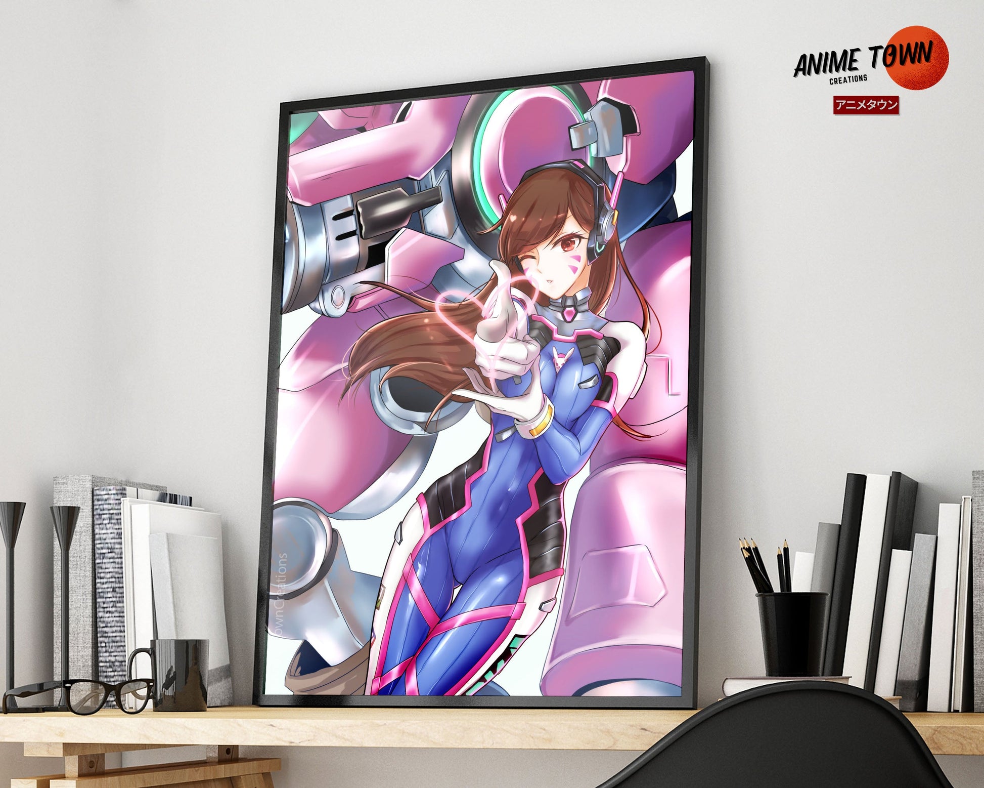 Anime Town Creations Poster Overwatch D.Va 5" x 7" Home Goods - Anime Overwatch Poster