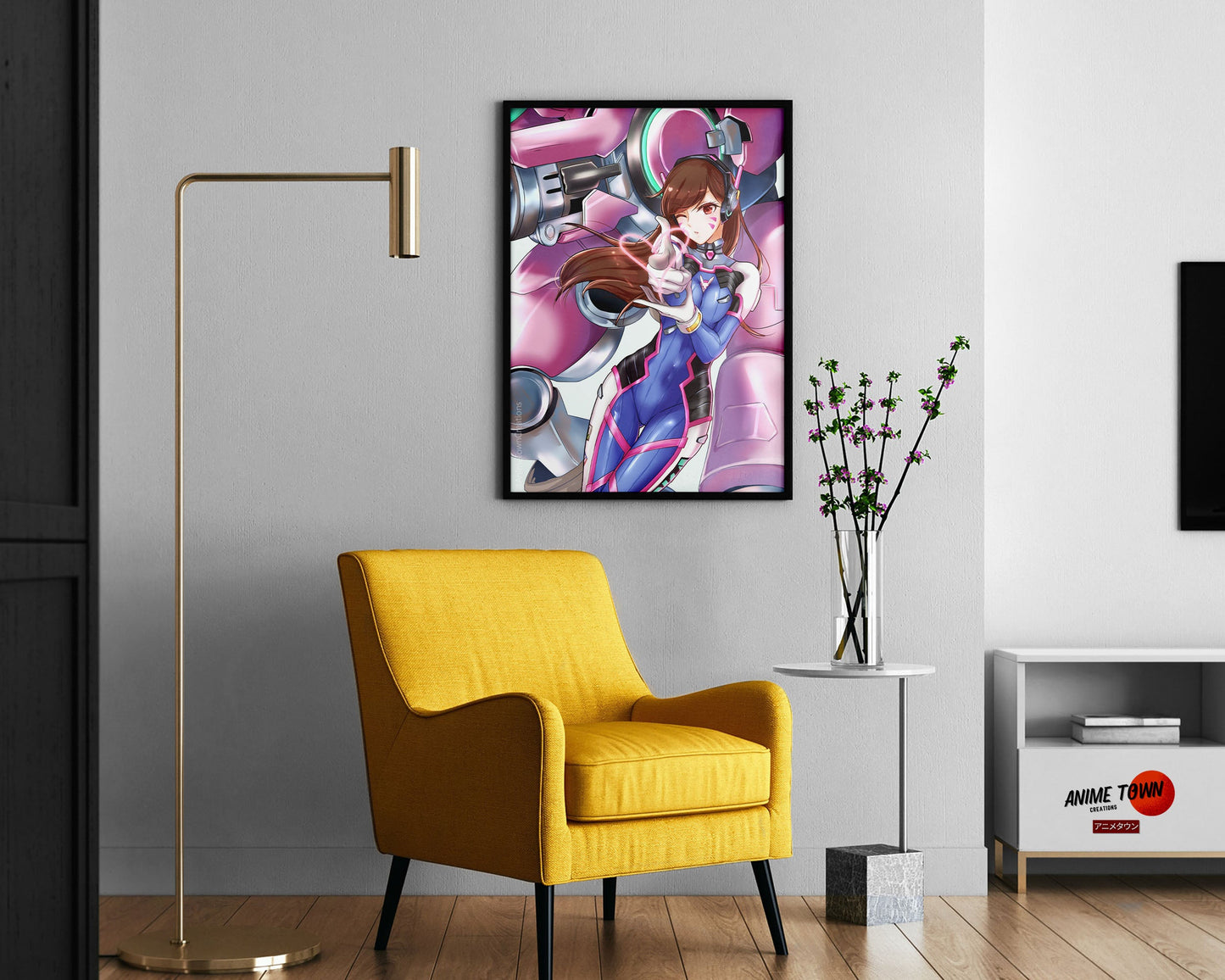 Anime Town Creations Poster Overwatch D.Va 11" x 17" Home Goods - Anime Overwatch Poster