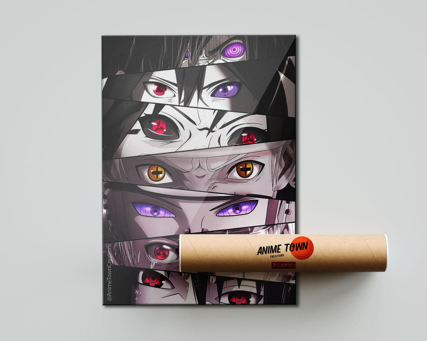 Anime Town Creations Poster Naruto Eyes 5" x 7" Home Goods - Anime Naruto Poster