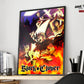 Anime Town Creations Poster Black Clover Flames 11" x 17" Home Goods - Anime Black Clover Poster