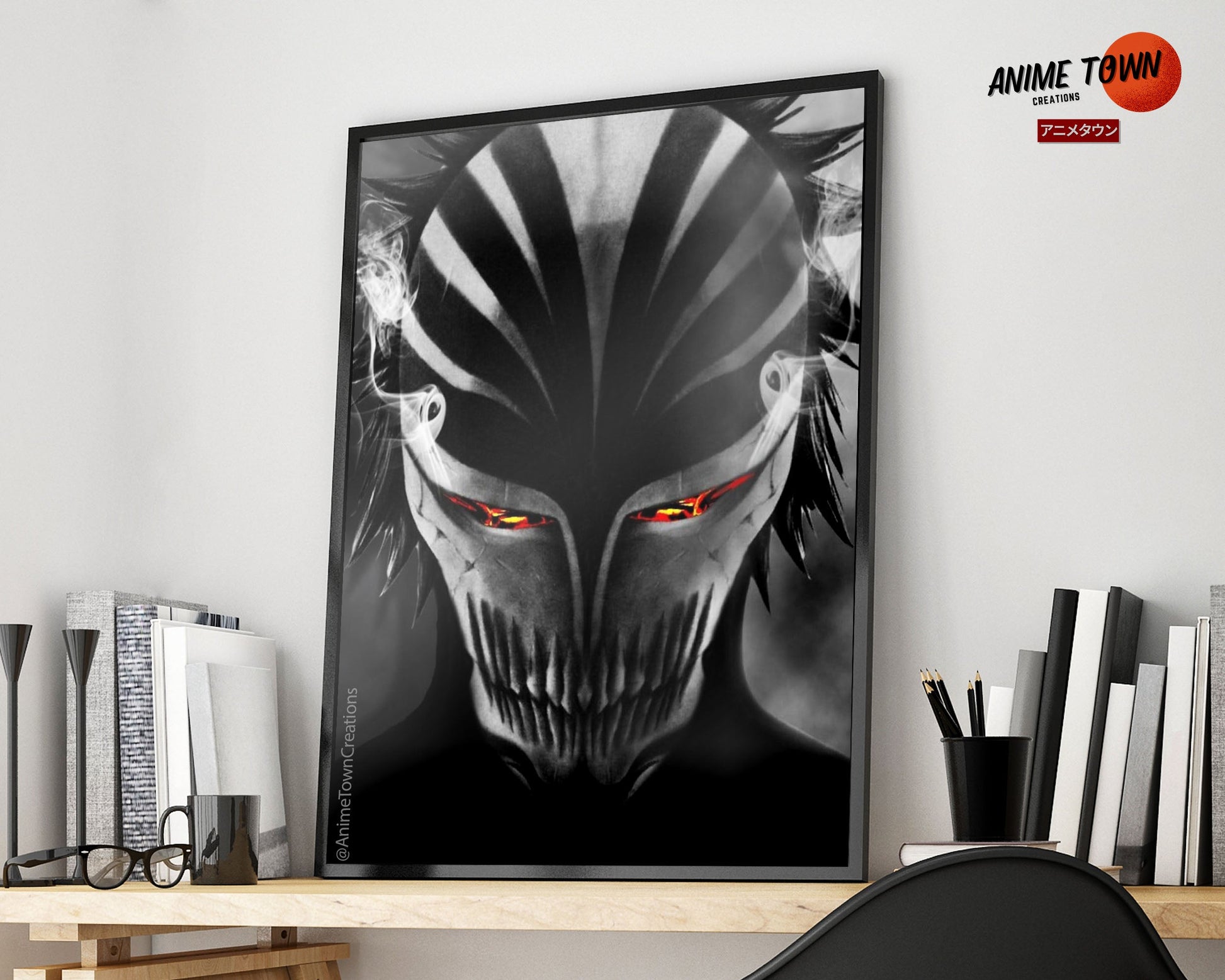 Anime Town Creations Poster Bleach Hollow Mask 5" x 7" Home Goods - Anime Bleach Poster