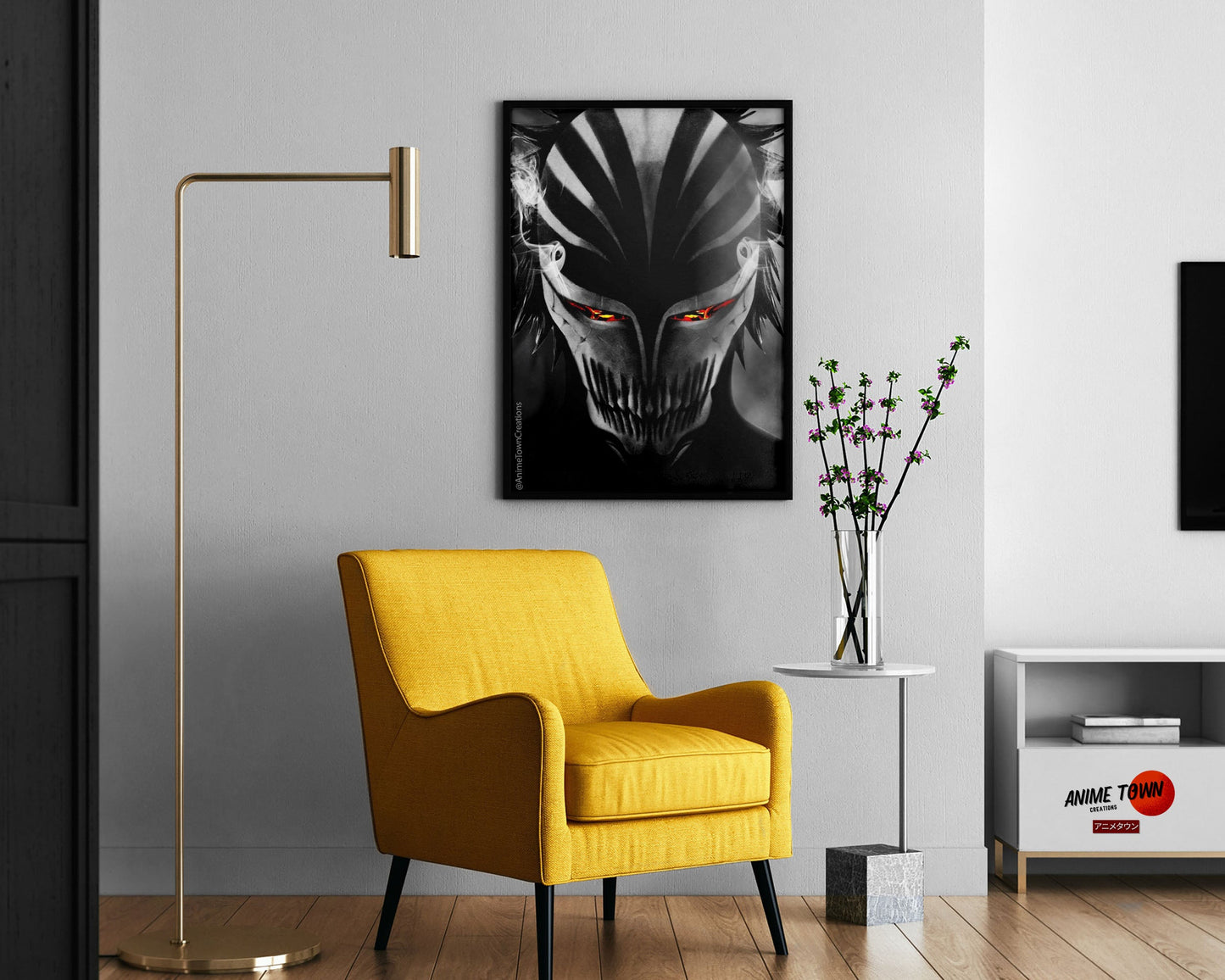 Anime Town Creations Poster Bleach Hollow Mask 11" x 17" Home Goods - Anime Bleach Poster