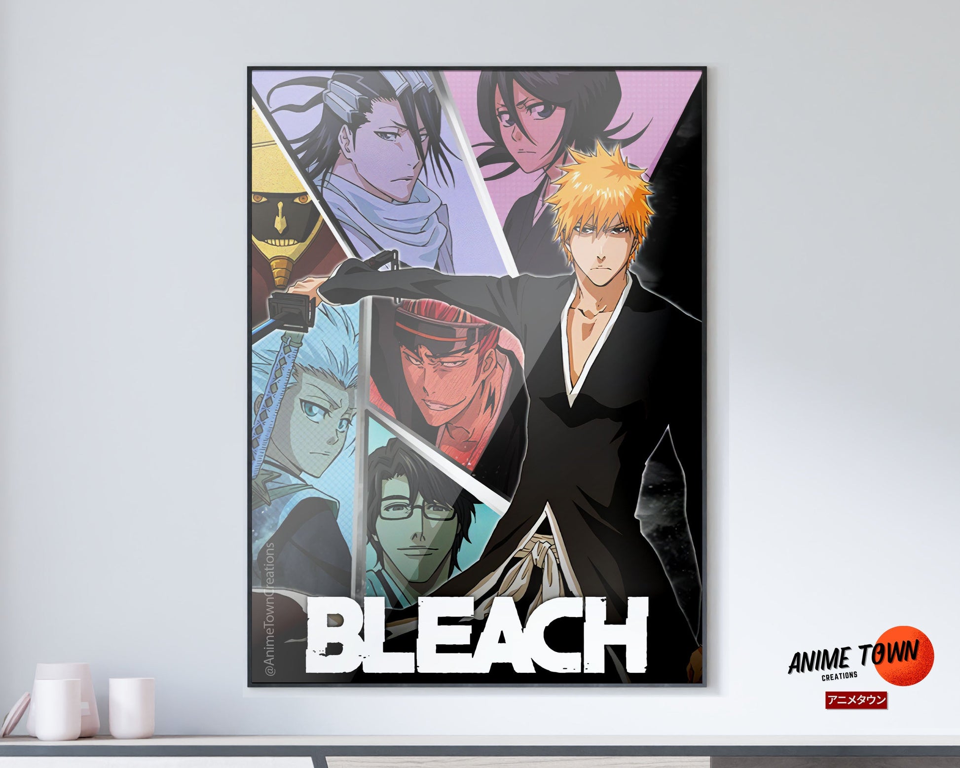 Anime Town Creations Poster Bleach Minimalist 5" x 7" Home Goods - Anime Bleach Poster
