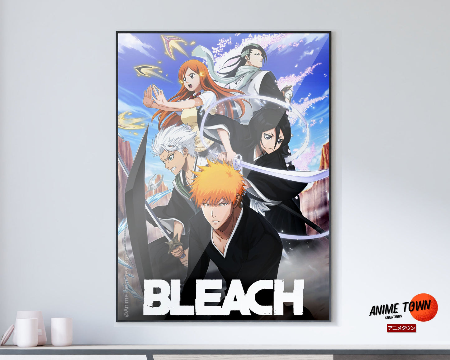 Anime Town Creations Poster Bleach Soul Society 5" x 7" Home Goods - Anime Bleach Poster
