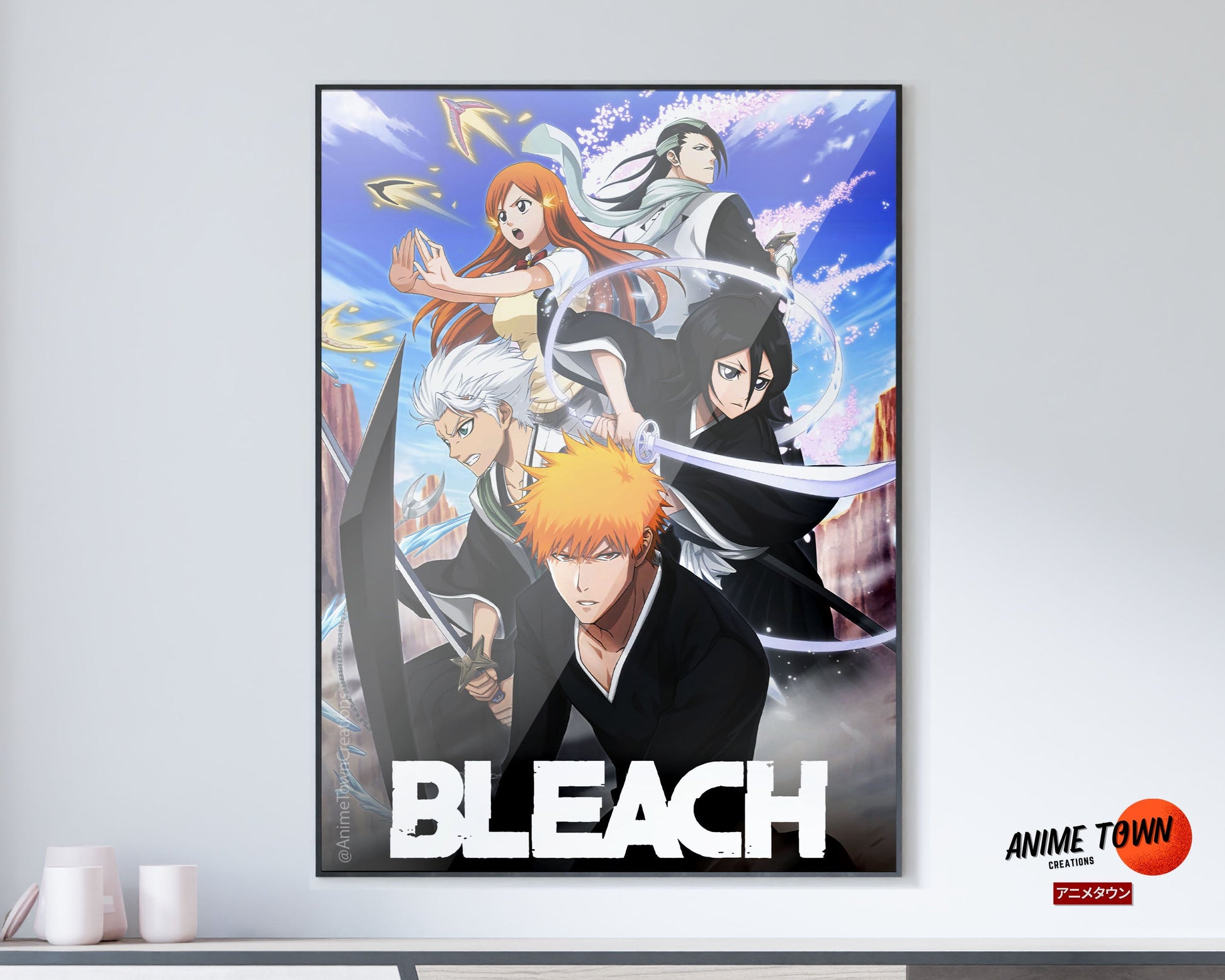 Anime Town Creations Poster Bleach Soul Society 5" x 7" Home Goods - Anime Bleach Poster