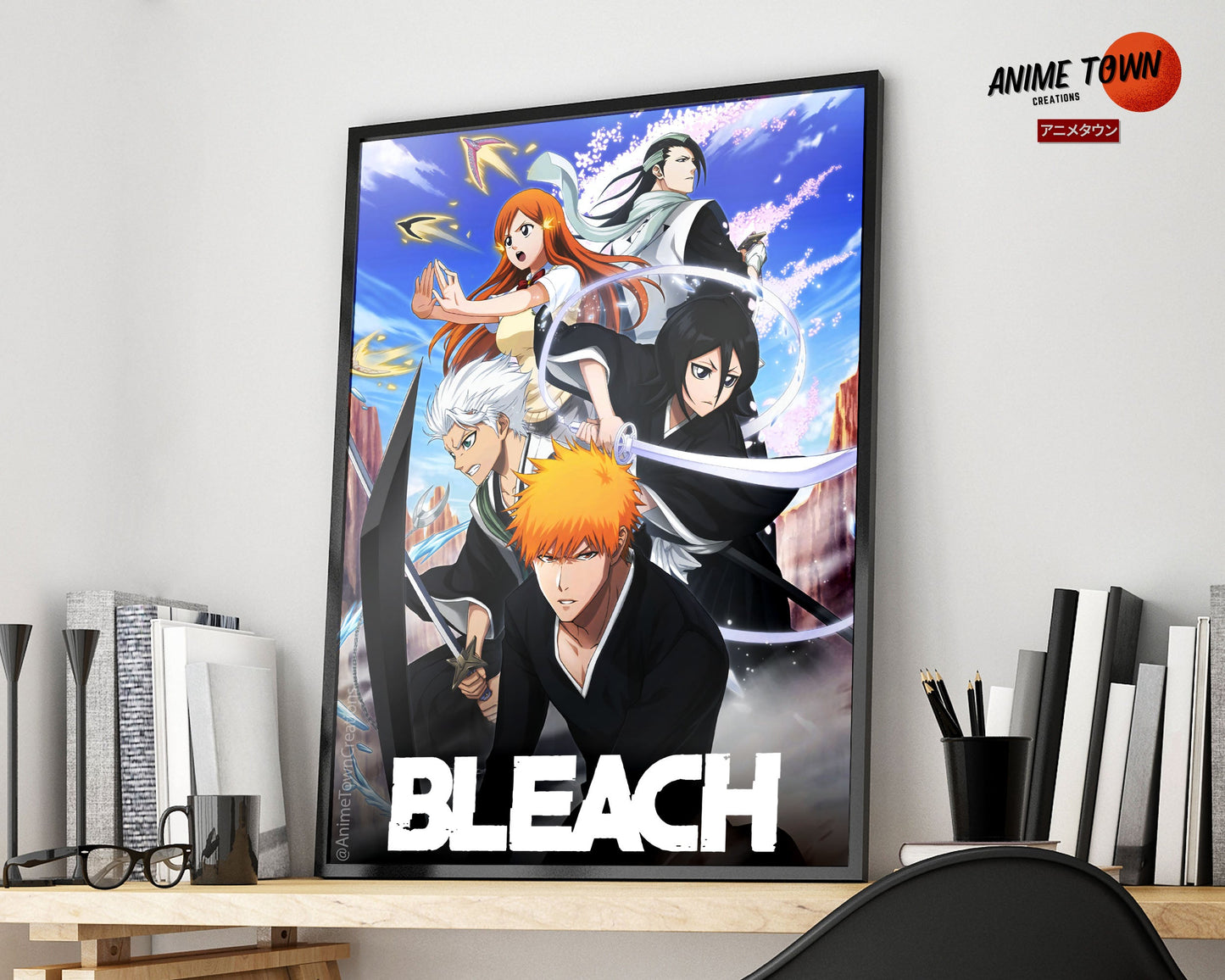 Anime Town Creations Poster Bleach Soul Society 11" x 17" Home Goods - Anime Bleach Poster