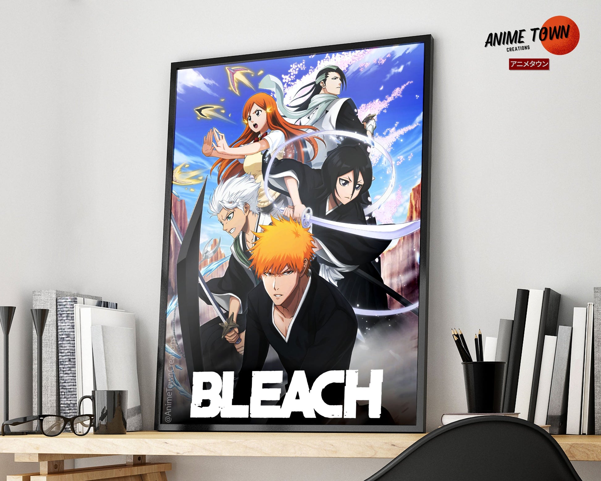 Anime Town Creations Poster Bleach Soul Society 11" x 17" Home Goods - Anime Bleach Poster