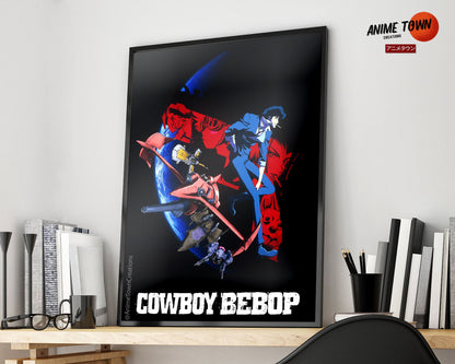 Anime Town Creations Poster Cowboy Bebop Cover 5" x 7" Home Goods - Anime Cowboy Bepop Poster