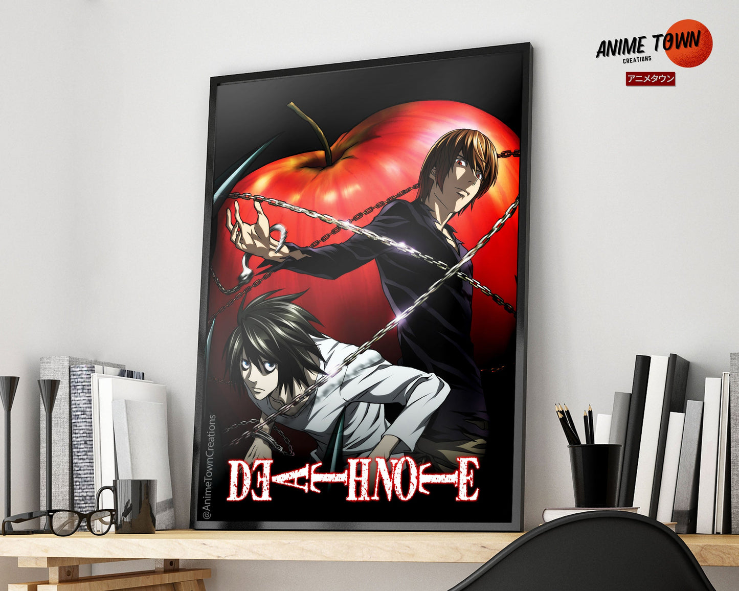 Anime Town Creations Poster Death Note 11" x 17" Home Goods - Anime Death Note Poster