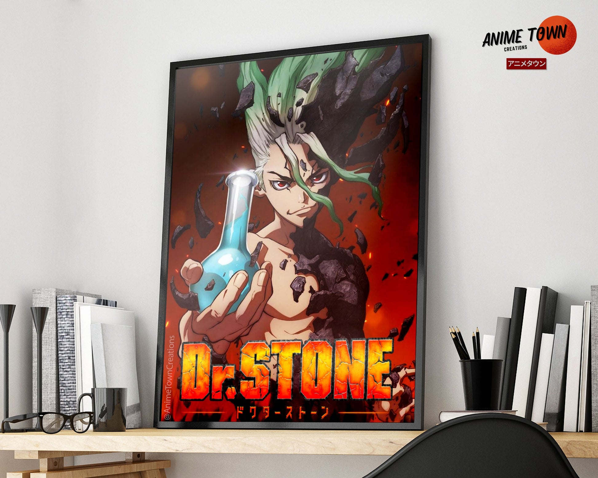 Anime Town Creations Poster Dr Stone 11" x 17" Home Goods - Anime Dr Stone Poster