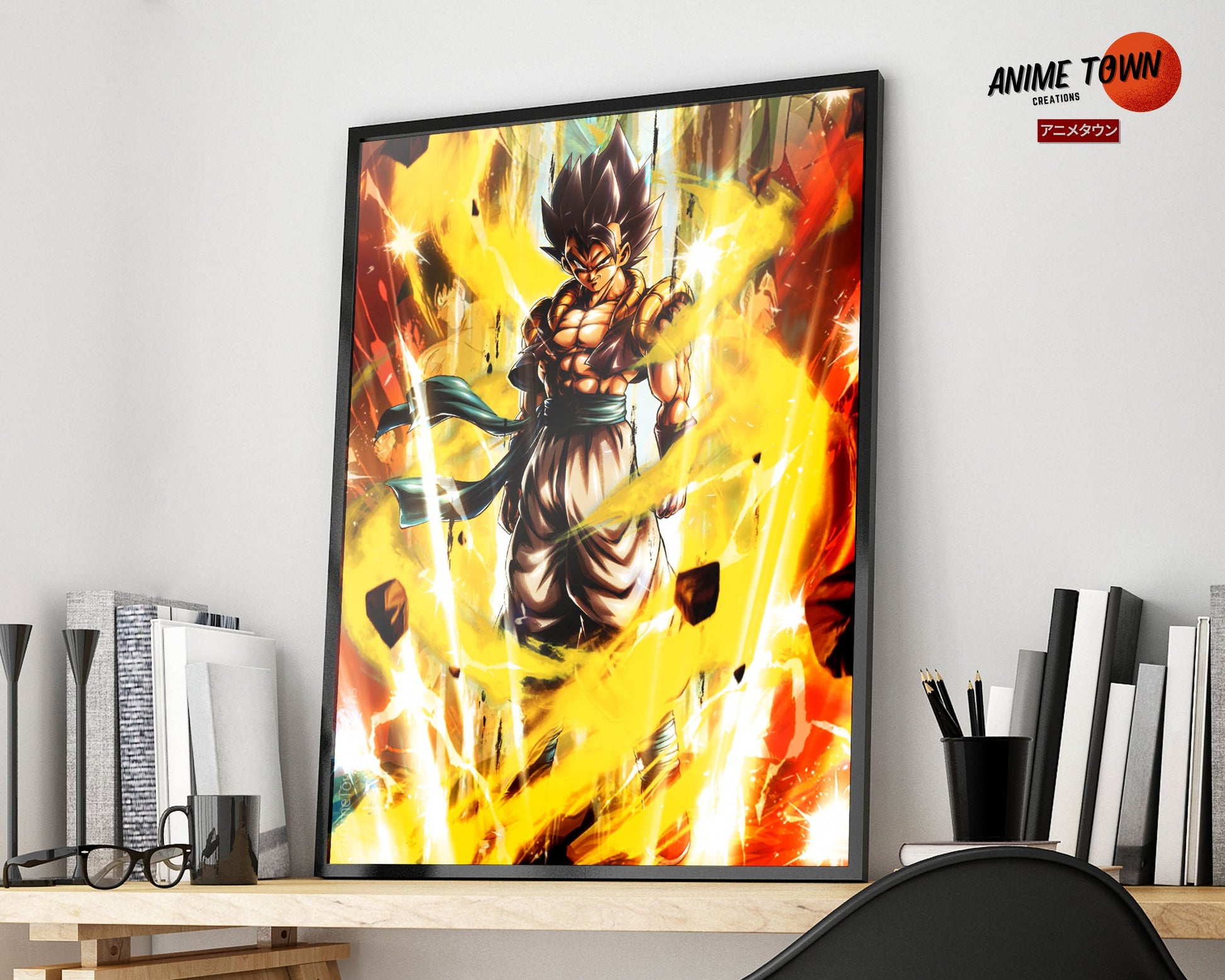 Anime Town Creations Poster Dragon Ball Gogeta 11" x 17" Home Goods - Anime Dragon Ball Poster