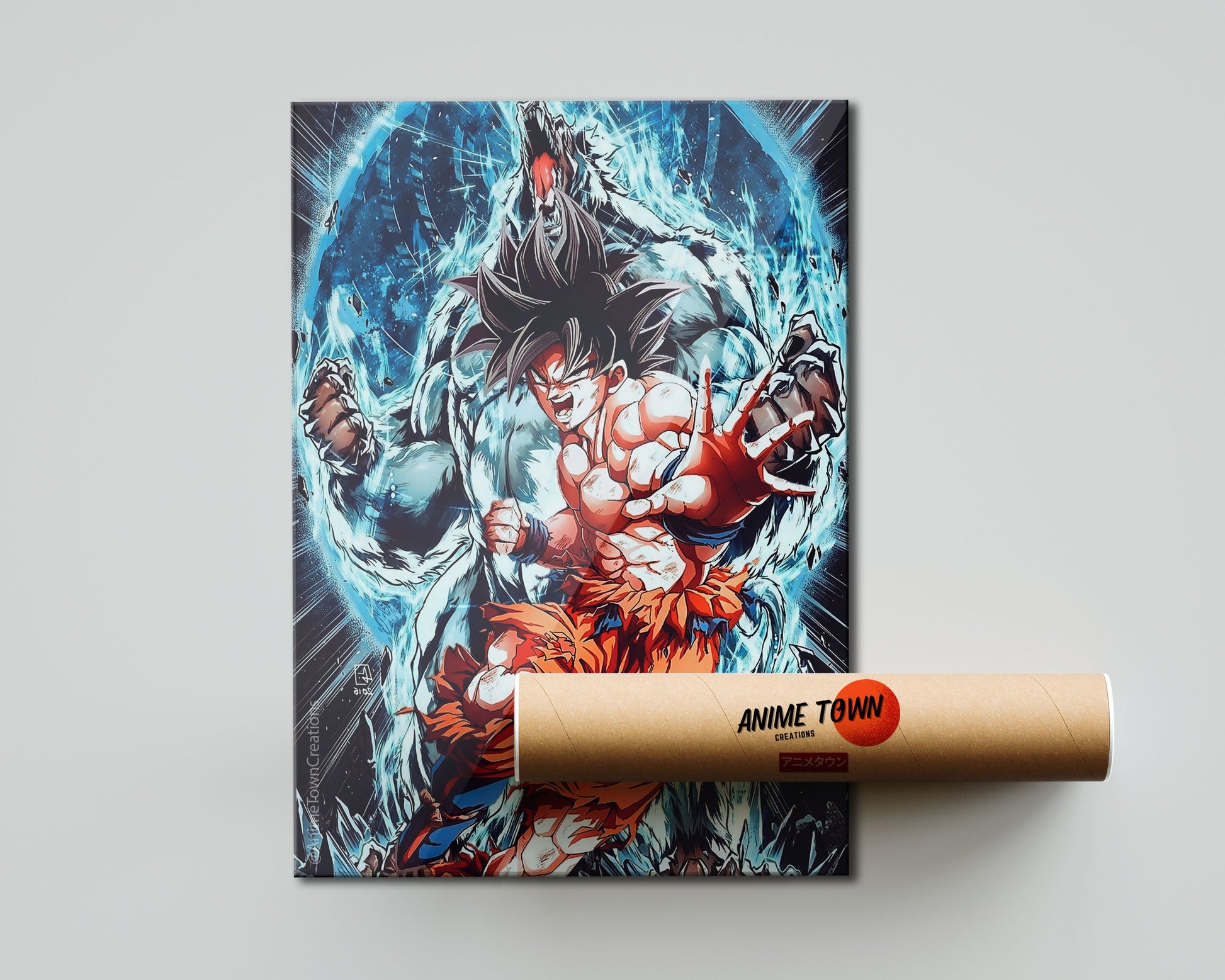 Anime Town Creations Poster Dragon Ball Goku Inner Beast 5" x 7" Home Goods - Anime Dragon Ball Poster
