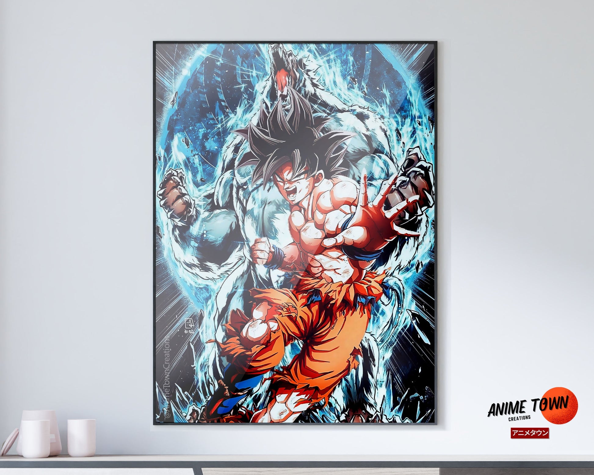 Anime Town Creations Poster Dragon Ball Goku Inner Beast 11" x 17" Home Goods - Anime Dragon Ball Poster