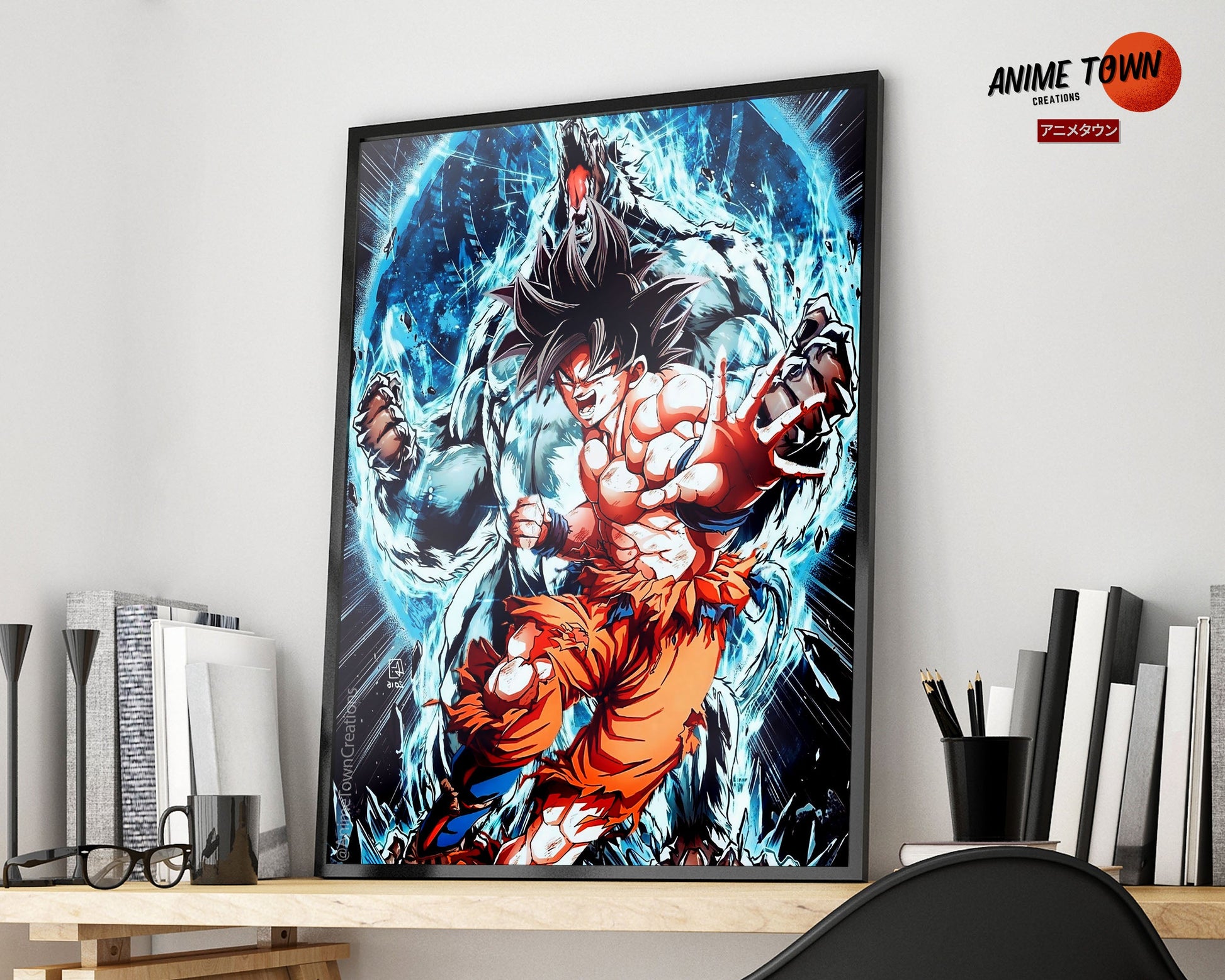 Anime Town Creations Poster Dragon Ball Goku Inner Beast 5" x 7" Home Goods - Anime Dragon Ball Poster