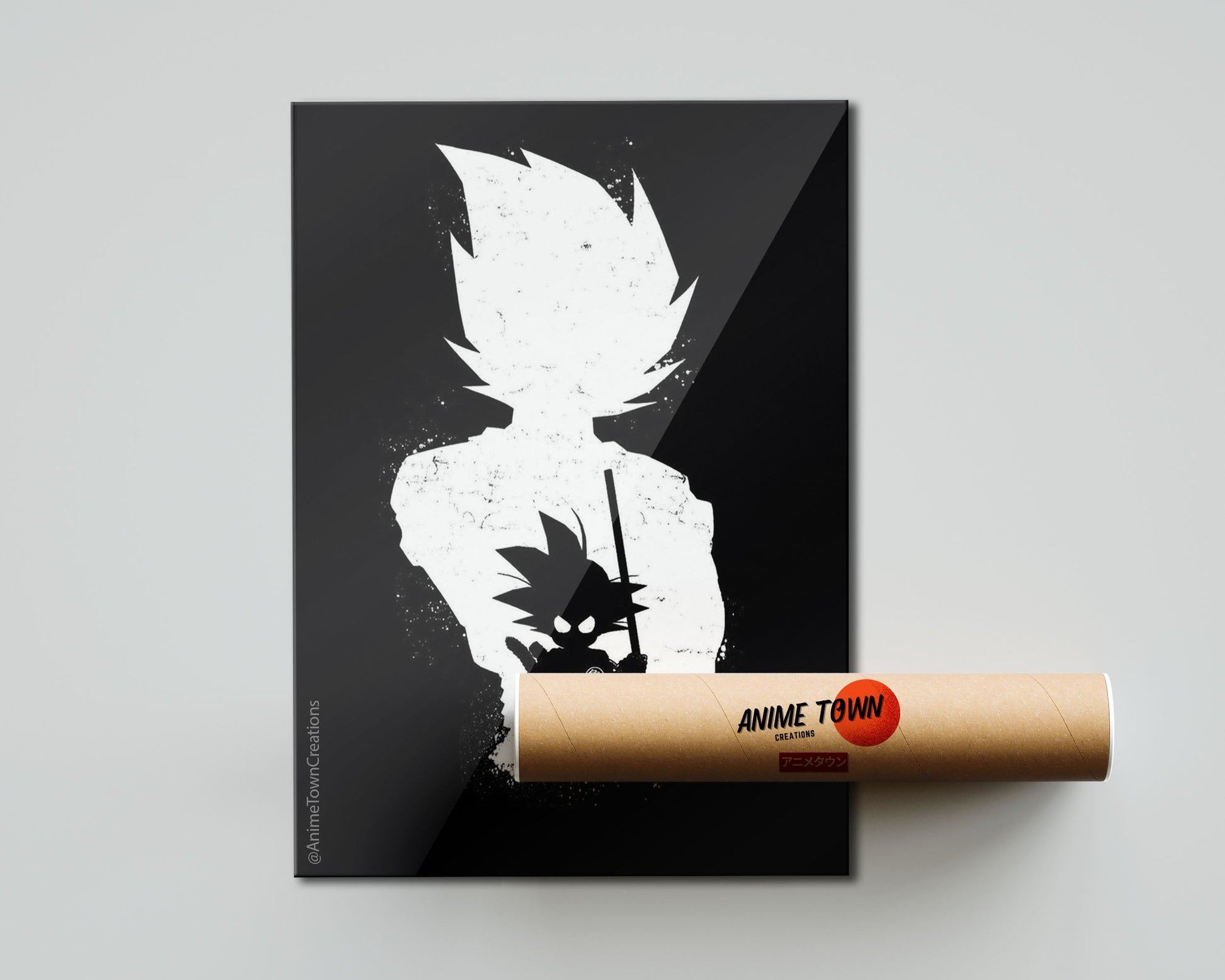 Anime Town Creations Poster Dragon Ball Goku Minimalist Black 5" x 7" Home Goods - Anime Dragon Ball Poster