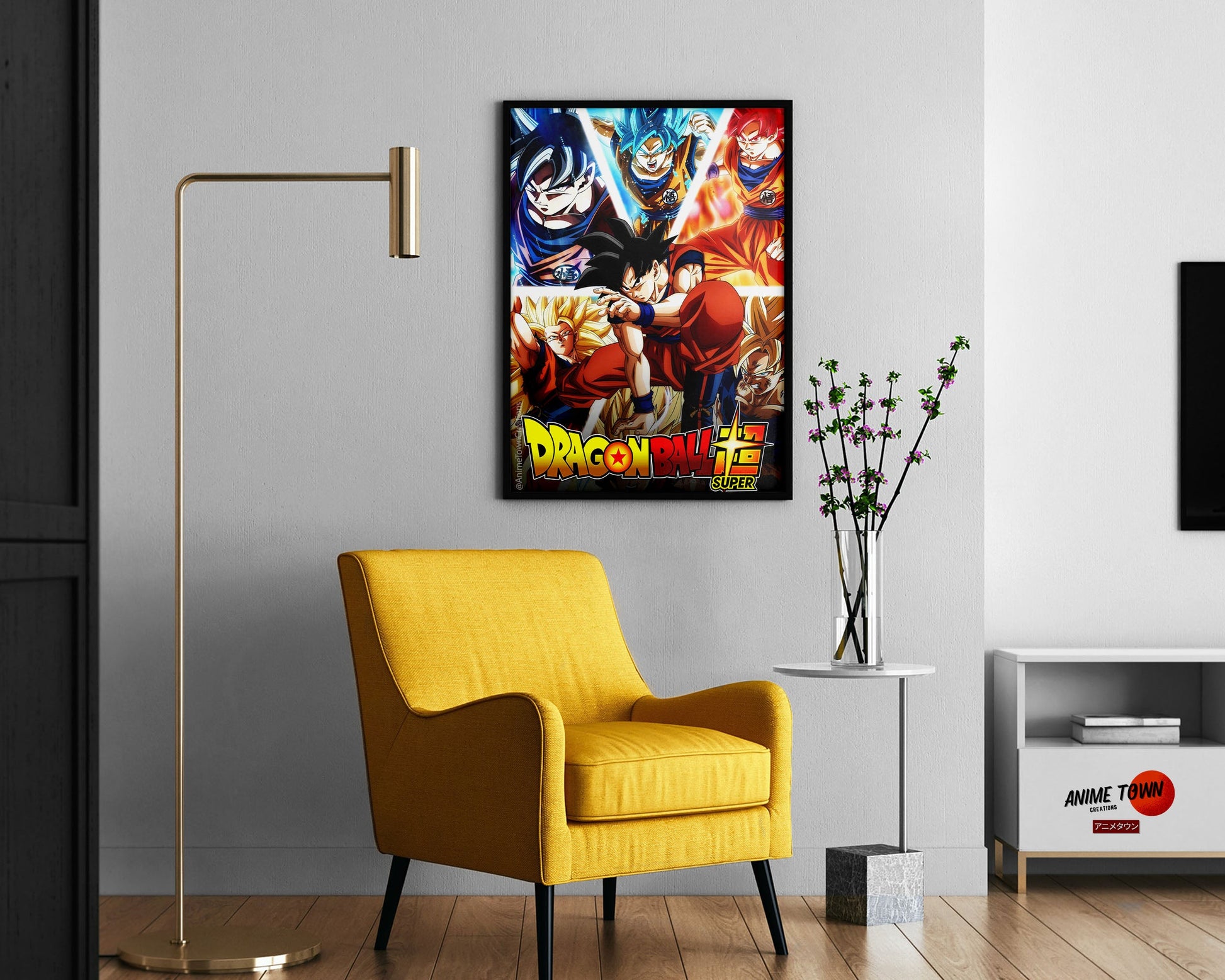 Anime Town Creations Poster Dragon Ball Super Goku Forms 11" x 17" Home Goods - Anime Dragon Ball Poster