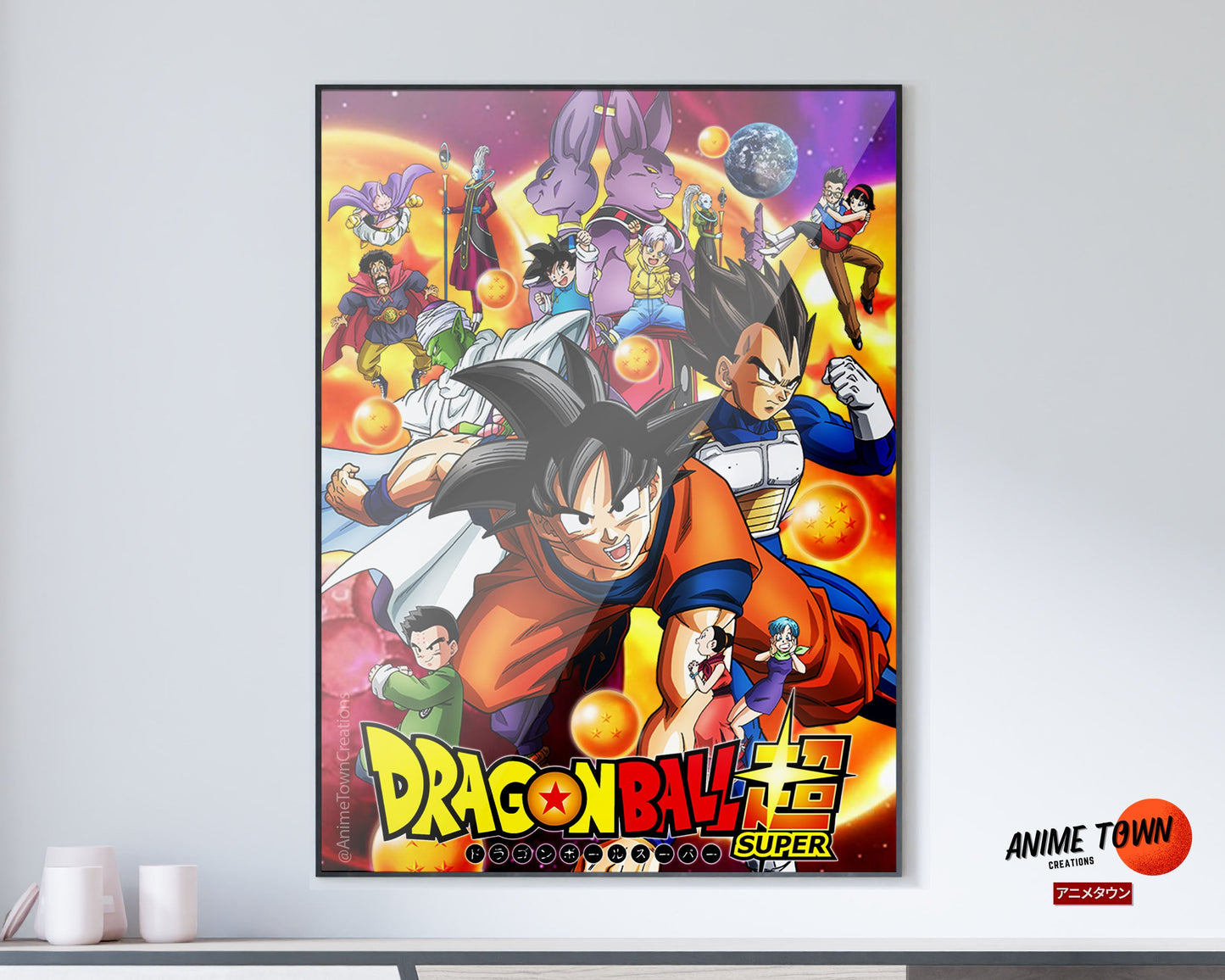 Anime Town Creations Poster Dragon Ball Super 11" x 17" Home Goods - Anime Dragon Ball Poster
